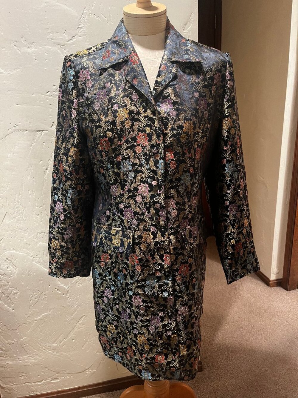 Sophie Chang Studio Floral Brocade Jacket Size S